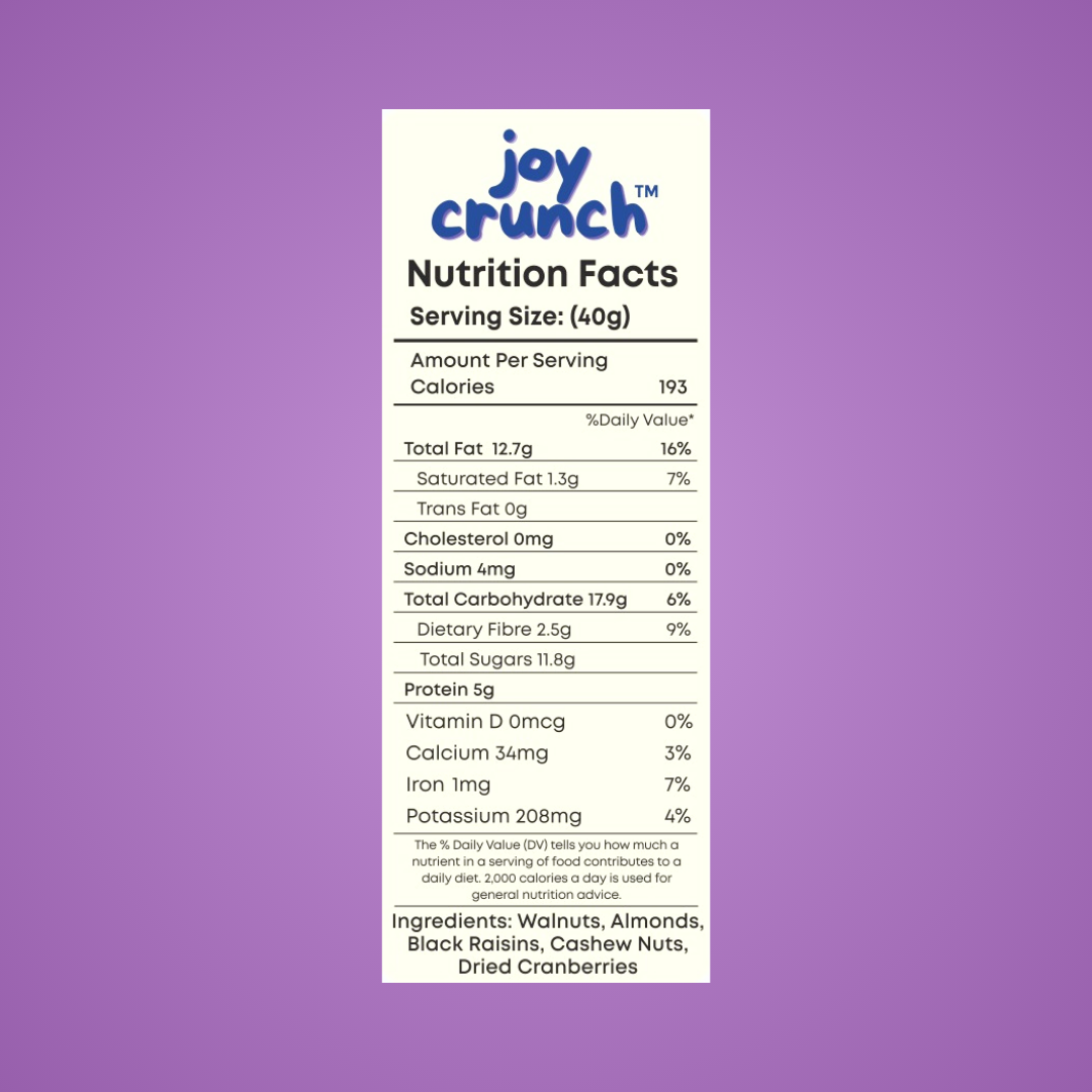 Joy Crunch Fruits and Nuts Mix