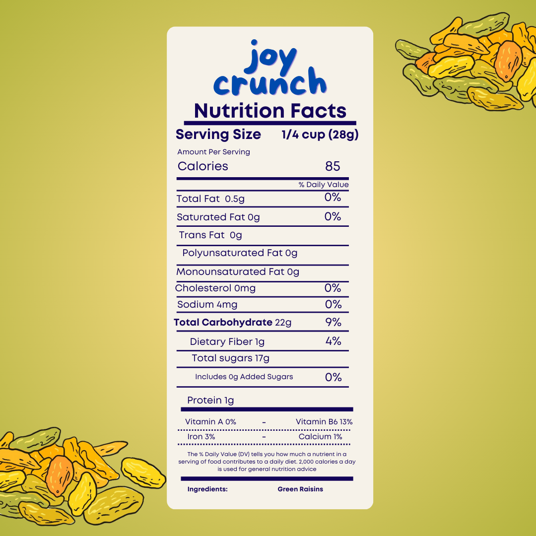 Joy Crunch Green Raisins