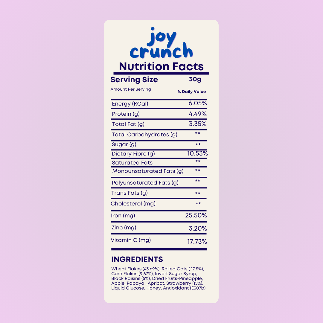 Joy Crunch Muesli Fruit